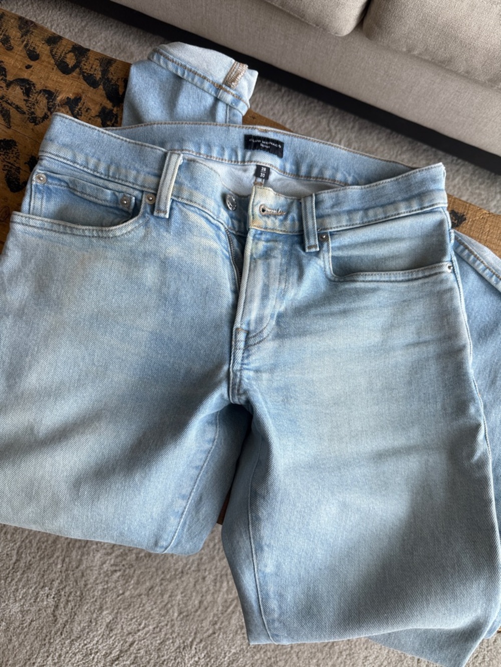 Club Monaco Light Wash Men's Slim Jeans
